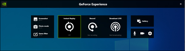 Superposición de experiencia Geforce