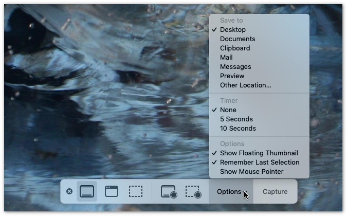 Grabar ventana fija en Mac