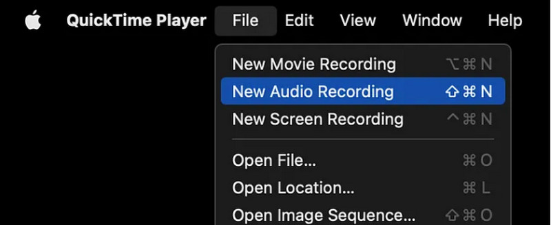 Nueva tarea de QuickTime