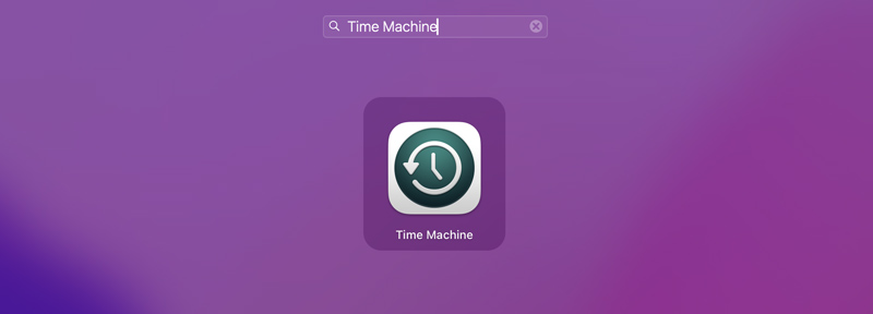 Abrir Time Machine en Mac desde Launchpad