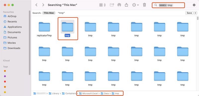 Cómo encontrar archivos de Excel no guardados en la carpeta temporal de Mac