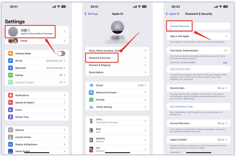 Recupere su contraseña de ID de Apple en un iPhone de confianza