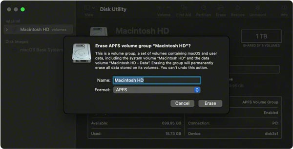 Reformatear la utilidad de disco de Mac