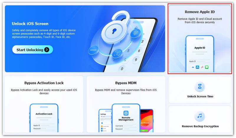 Eliminar ID de Apple con Aiseesoft iPhone Unlocker