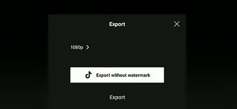 Exportar vídeo CapCut sin marca de agua