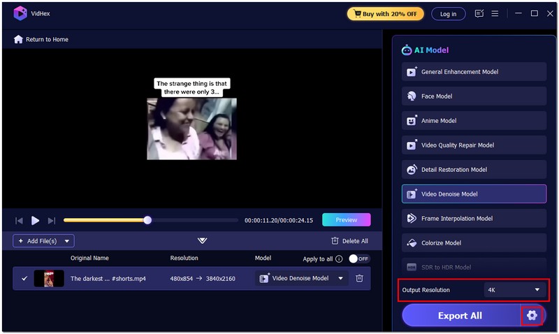 Cambiar formato y resolución