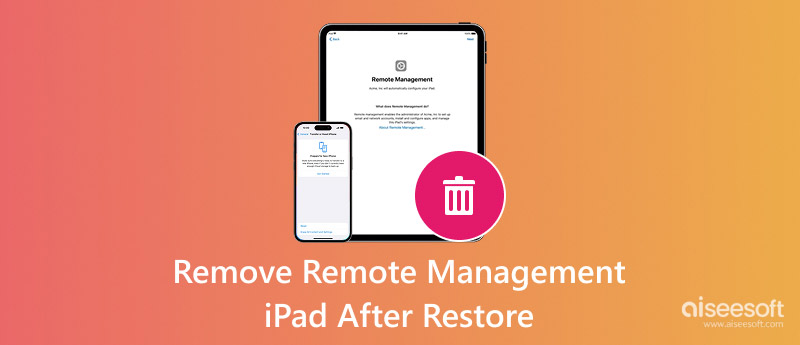 Eliminar la administración remota del iPad después de la restauración