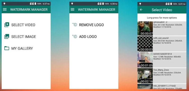 Eliminar la marca de agua de TikTok en Android