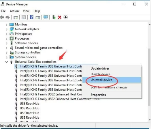 Reinstalar los controladores USB