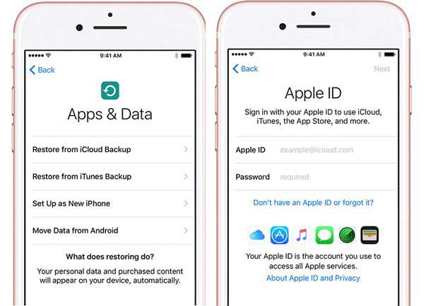 Restaurar la copia de seguridad de iCloud