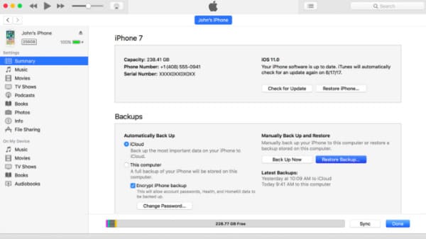 Restaurar iPhone con jailbreak con iTunes