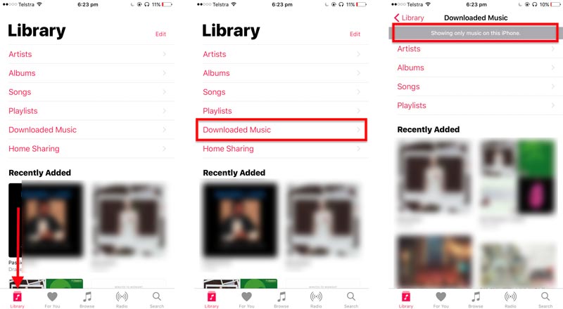 Recuperar canciones eliminadas en iPhone desde la aplicación de música
