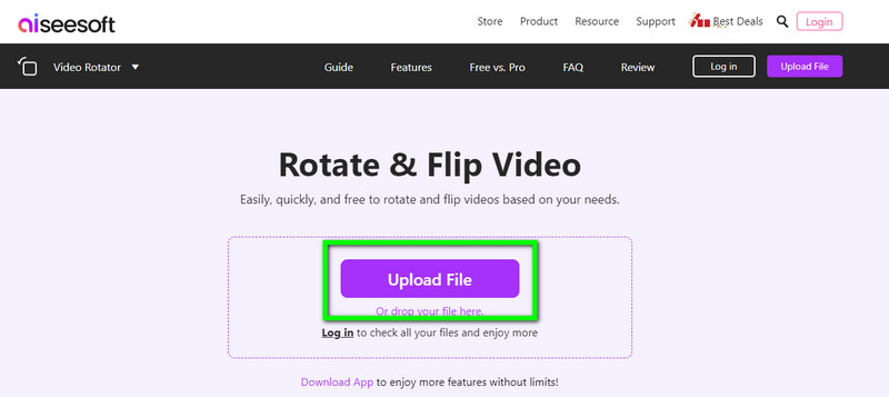 Abra Video Rotator en línea