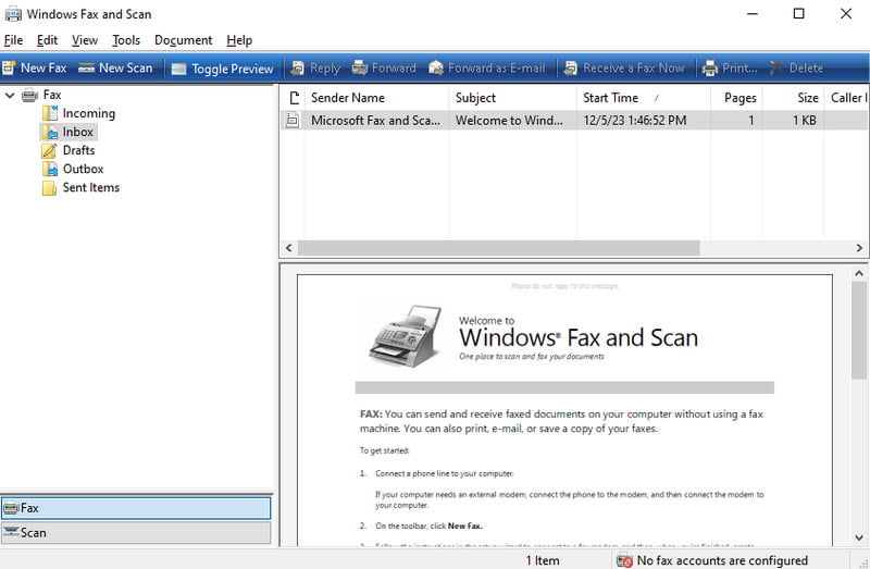 Windows Fax escanea varios documentos en un solo PDF