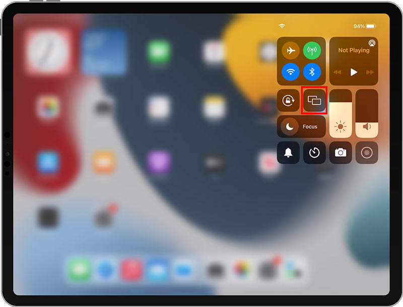 Duplicación de pantalla del iPad AirPlay