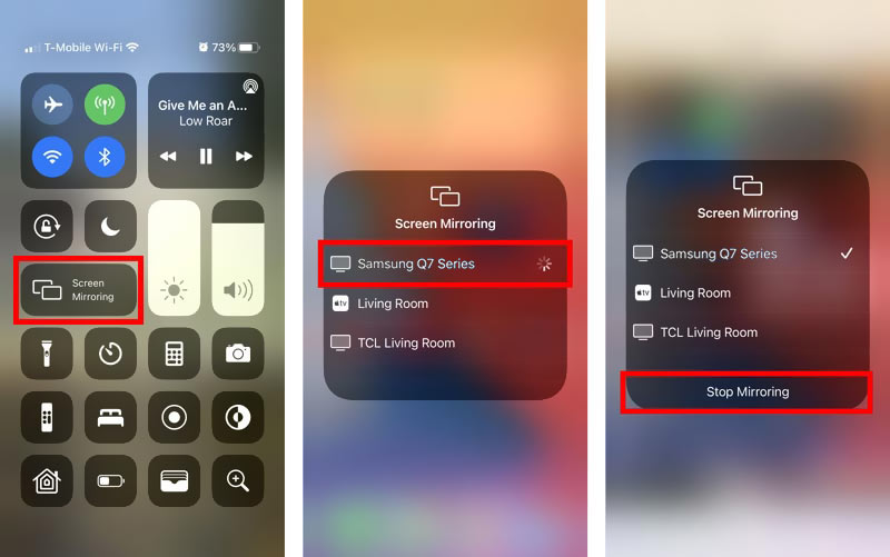 Espejo de pantalla iPhone a Samsung TV AirPlay