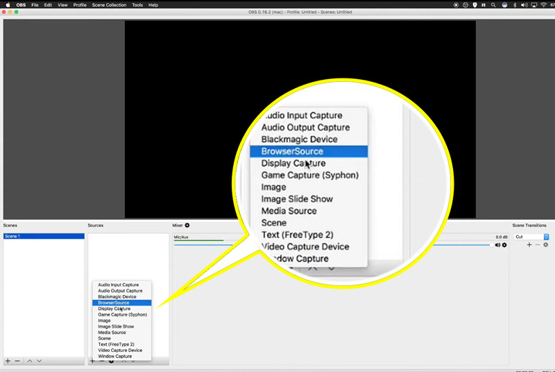Agregar captura de pantalla en OBS