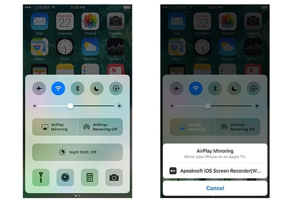 Compartir pantalla de iphone en ios 10