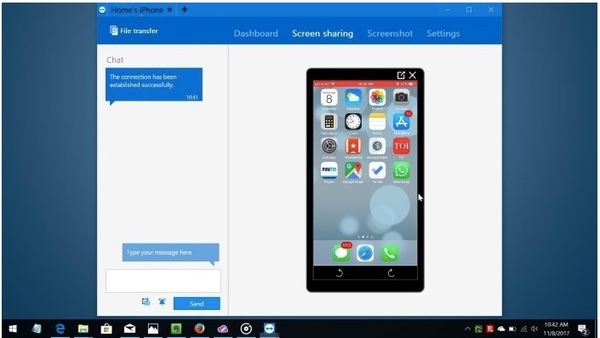 Compartir la pantalla del iPhone a la PC con TeamViewer