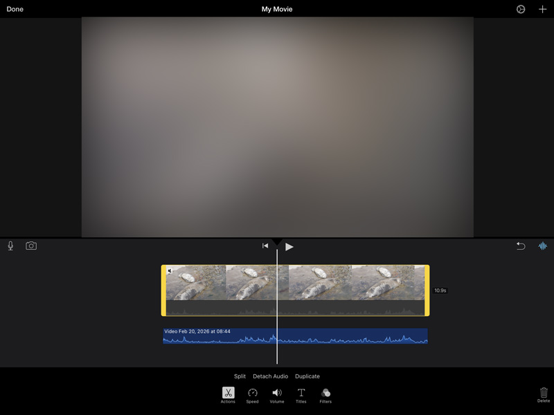 Detach Audio In Imovie On Iphone Ipad
