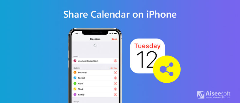 Compartir calendarios y eventos en iPhone