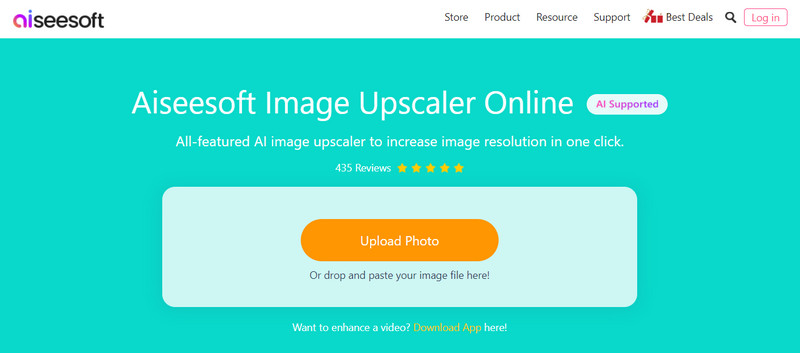 Aiseesoft Image Upscaler en línea