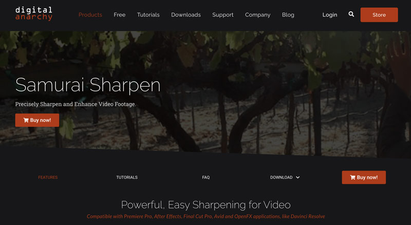Samurai Sharpen Plugin For Premiere Pro