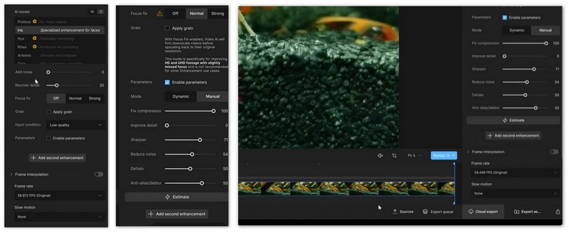Corregir vídeo desenfocado en Topaz