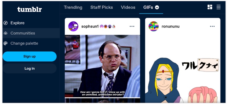 GIF animado de Tumblr