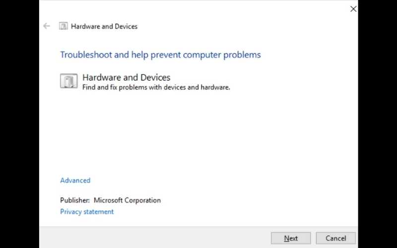 Click Hardware And Devices