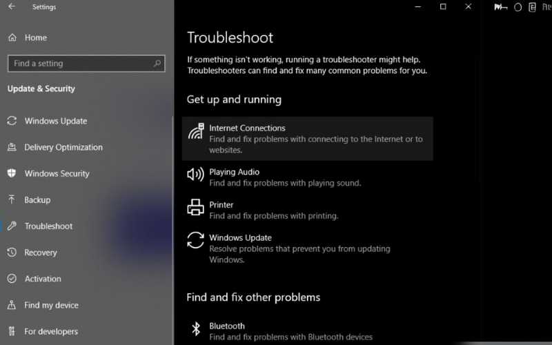 Click Other Troubleshooters