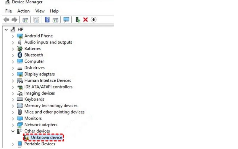 Click Unknown Devices