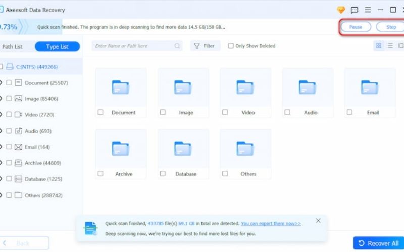Select The Files to Recover