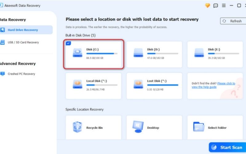 Select Your SSD Drive