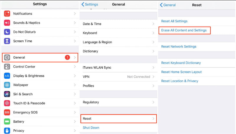 Configuración General Restablecer configuración iPhone