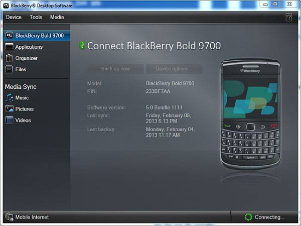 BlackBerry Desktop Software