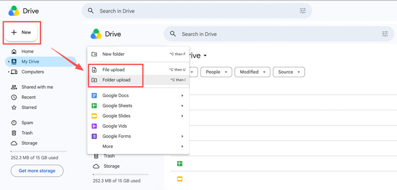 Subir archivos a Google Drive desde Mac