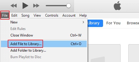 Añadir archivo a la biblioteca de iTunes