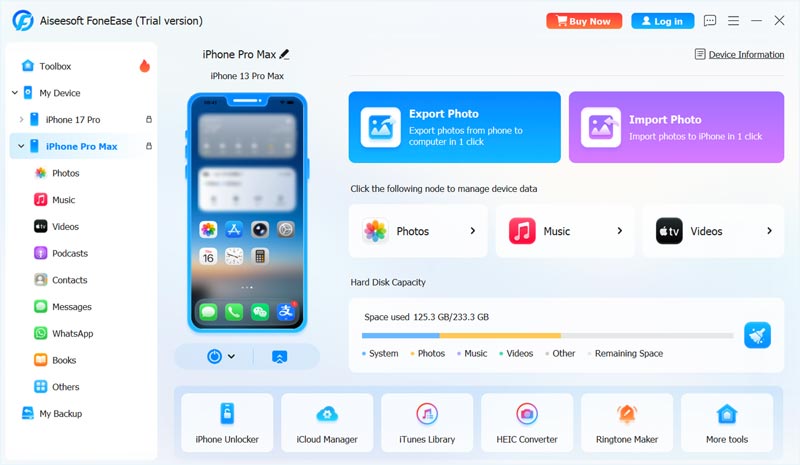 Conectar iPhones a Foneease