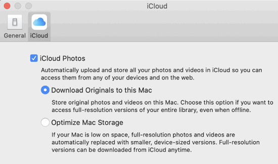 Descargar desde iCloud