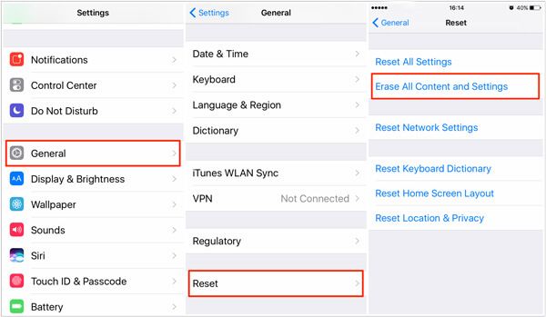 Borrar todos los datos y configuraciones en iPhone