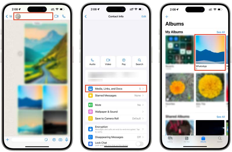 Guardar contenido multimedia de iPhone y WhatsApp en fotos