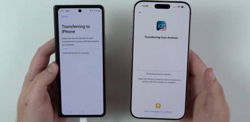 Comienza a transferir WhatsApp de Android a iPhone.