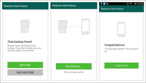 Restaurar WhatsApp de iPhone a Android