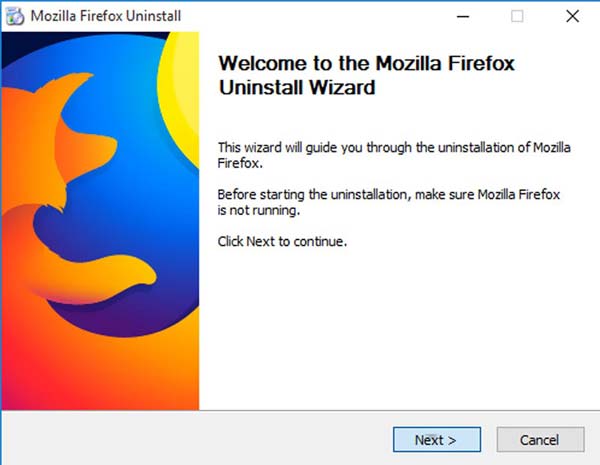 Desinstalar Firefox de Windows 7