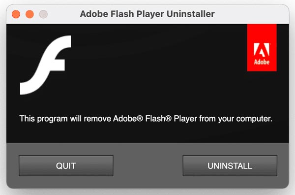 Desinstalador de Adobe Player