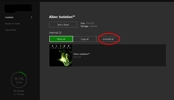 Eliminar Fortnite de Xbox One