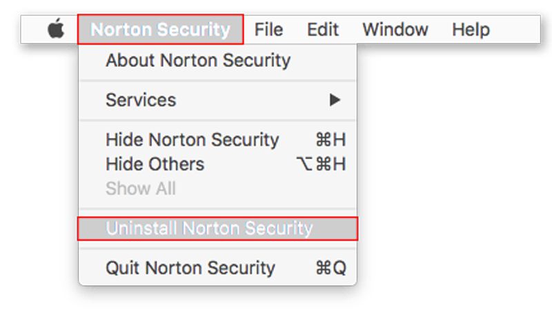 Desinstalar Norton en Mac Finder