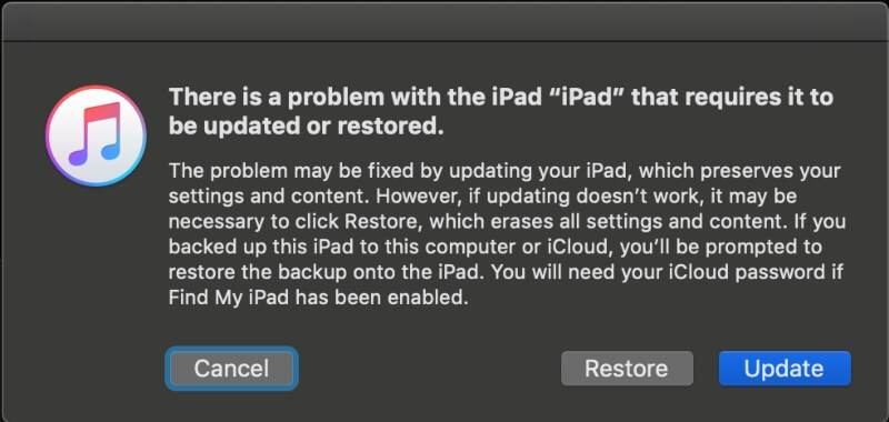 Desbloquear iPad en modo de recuperación