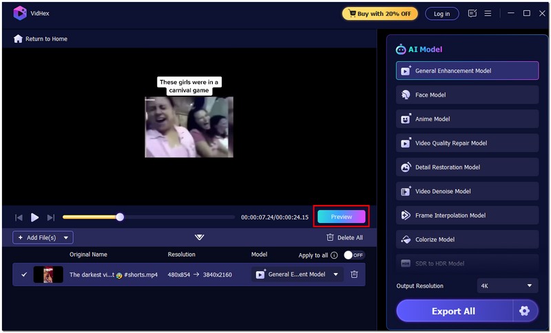 Vista previa de su vídeo
